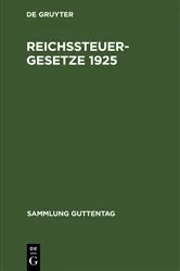 Book cover of Reichssteuergesetze 1925 by Unknown