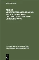 Book cover of Reichsversicherungsordnung, Buch 4: Invaliden- und Hinterbliebenen-versicherung by H. Follmann