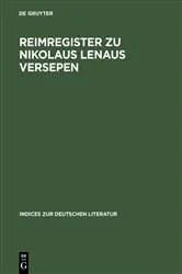 Book cover of Reimregister zu Nikolaus Lenaus Versepen by Heinrich P. Delfosse