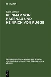 Book cover of Reinmar von Hagenau und Heinrich von Rugge by Erich Schmidt