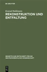 Book cover of Rekonstruktion und Entfaltung by Konrad Haldimann