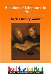 Book cover of Relation of Literature to Life by Charles Dudley Warner