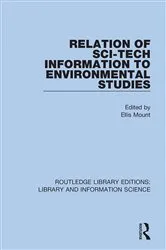 Book cover of Relation of Sci-Tech Information to Environmental Studies by Ellis Mount