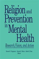 Book cover of Religion and Prevention in Mental Health by Robert E Hess