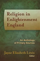 Book cover of Religion in Enlightenment England by Jayne Elizabeth Lewis