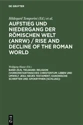 Book cover of Religion (Vorkonstantinisches Christentum: Leben und Umwelt Jesu; Neues Testament; Kanonische Schriften und Apokryphen [Schluss]) by Wolfgang Haase