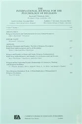 Book cover of Religious Orientation and Authoritarianism in Cross-cultural Perspective by Raymond F. Paloutzian