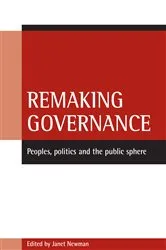 Book cover of Remaking governance by Janet Newman
