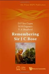 Book cover of Remembering Sir J C Bose by D P Sen Gupta