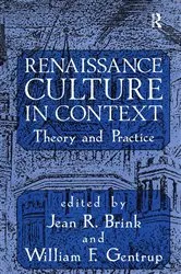 Book cover of Renaissance Culture in Context by Jean R. Brink