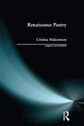 Book cover of Renaissance Poetry by Cristina Malcomson
