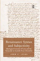 Book cover of Renaissance Syntax and Subjectivity by John C. Leeds