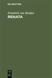 Book cover of Renata by Friedrich von Heyden