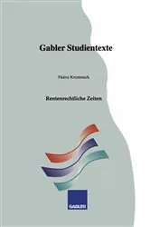 Book cover of Rentenrechtliche Zeiten by Heinz Krumnack