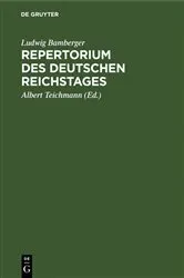 Book cover of Repertorium des deutschen Reichstages by Unknown