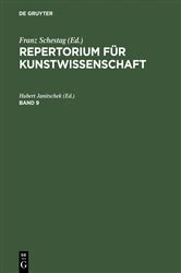 Book cover of Repertorium für Kunstwissenschaft. Band 9 by Hubert Janitschek