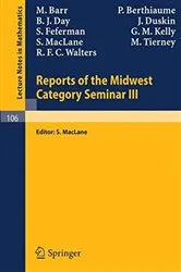 Book cover of Reports of the Midwest Category Seminar III by M. Barr