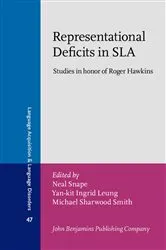 Book cover of Representational Deficits in SLA by Neal Snape