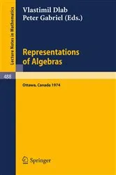 Book cover of Representations of Algebras by Unknown