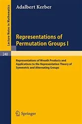 Book cover of Representations of Permutation Groups I by A. Kerber