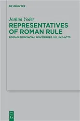 Book cover of Representatives of Roman Rule by Joshua Yoder