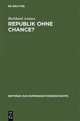 Book cover of Republik ohne Chance? by Burkhard Asmuss