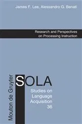 Book cover of Research and Perspectives on Processing Instruction by James F. Lee