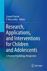 Book cover of Research, Applications, and Interventions for Children and Adolescents by Carmel Proctor