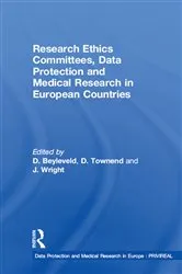 Book cover of Research Ethics Committees, Data Protection and Medical Research in European Countries by D. Townend