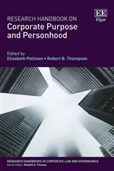Book cover of Research Handbook on Corporate Purpose and Personhood by Unknown
