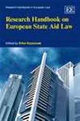 Book cover of Research Handbook on European State Aid Law by Erika Szyszczak