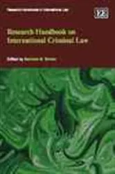 Book cover of Research Handbook on International Criminal Law by Unknown