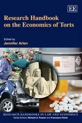 Book cover of Research Handbook on the Economics of Torts by Jennifer H. Arlen