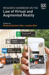 Book cover of Research Handbook on the Law of Virtual and Augmented Reality by Woodrow Barfield