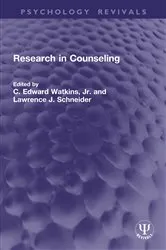 Book cover of Research in Counseling by C. Edward Watkins Jr.