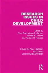 Book cover of Research Issues in Child Development by Chris Pratt