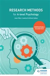 Book cover of Research Methods for A-level Psychology by Jean-Marc Lawton