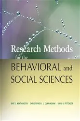 Book cover of Research Methods for the Behavioral and Social Sciences by Bart L. Weathington