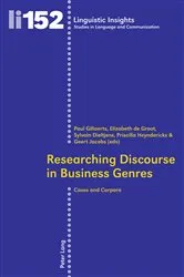 Book cover of Researching Discourse in Business Genres by Unknown