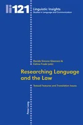 Book cover of Researching Language and the Law by Maurizio Gotti