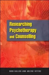Book cover of Researching Psychotherapy and Counselling by Unknown