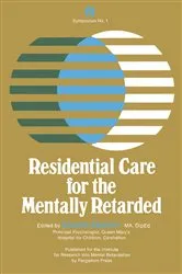 Book cover of Residential Care for the Mentally Retarded by Elspeth Stephen