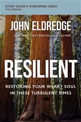 Book cover of Resilient Bible Study Guide plus Streaming Video by John Eldredge