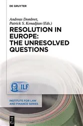 Book cover of Resolution in Europe: The Unresolved Questions by Andreas Dombret