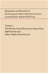 Book cover of Resolutions and Decisions of the Communist Party of the Soviet Union Volume 1 by ELWOOD, RALPH, CARTER