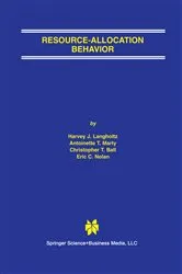 Book cover of Resource-Allocation Behavior by Harvey J. Langholtz