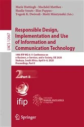 Book cover of Responsible Design, Implementation and Use of Information and Communication Technology by Marié Hattingh