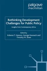 Book cover of Rethinking Development Challenges for Public Policy by K. Hanson
