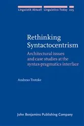 Book cover of Rethinking Syntactocentrism by Andreas Trotzke