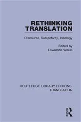 Book cover of Rethinking Translation by Lawrence Venuti